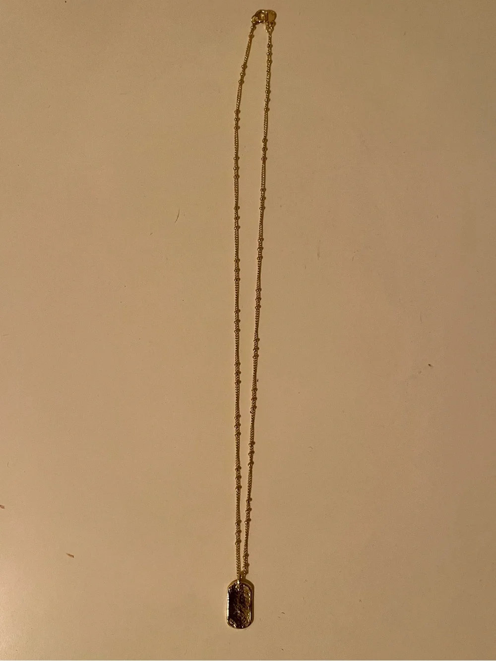Gorjana Griffin Dog Tag Necklace - Gold